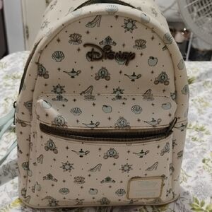 Disney Beige and Green Backpack